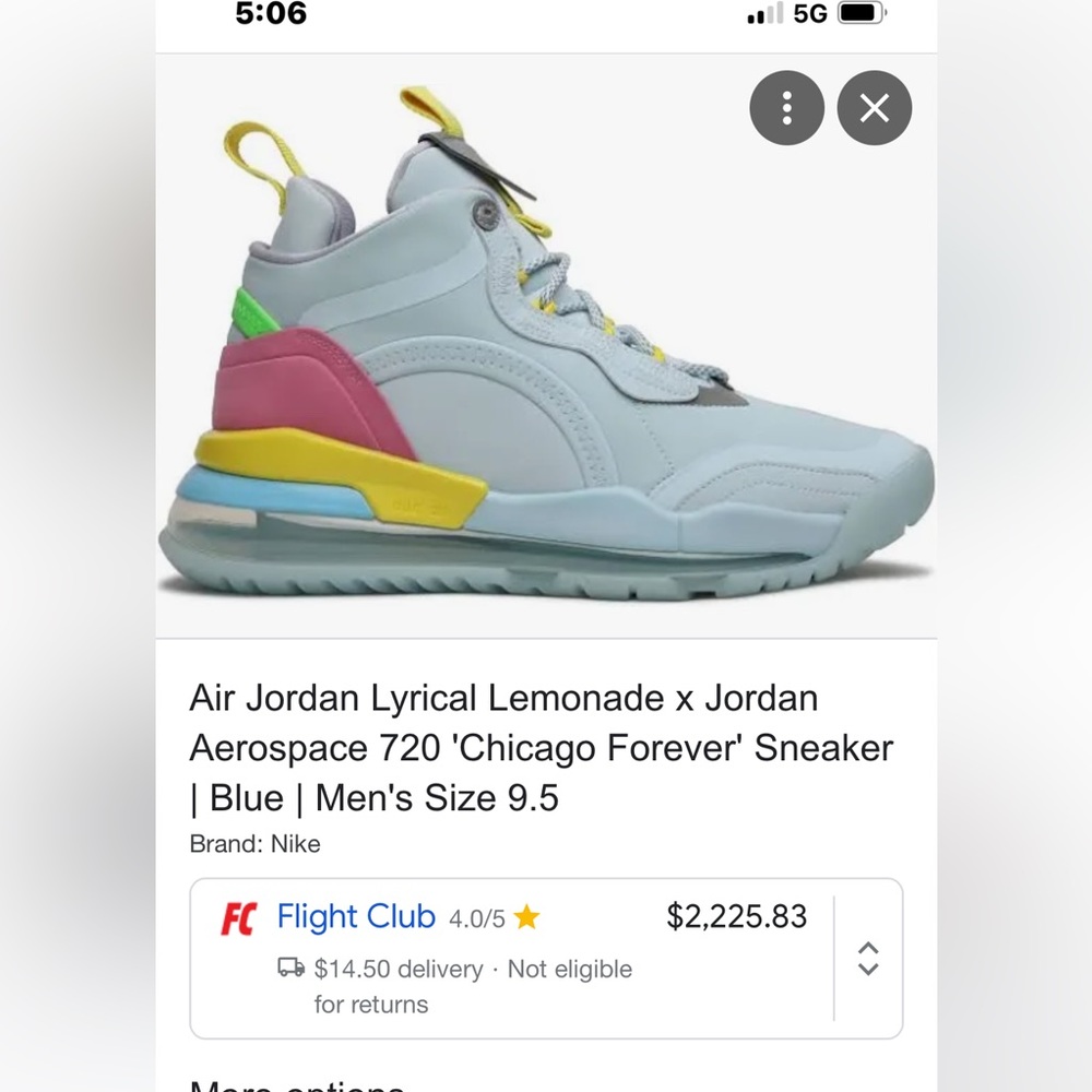 Jordan Lyrical Lemonade Mens shoes size 10